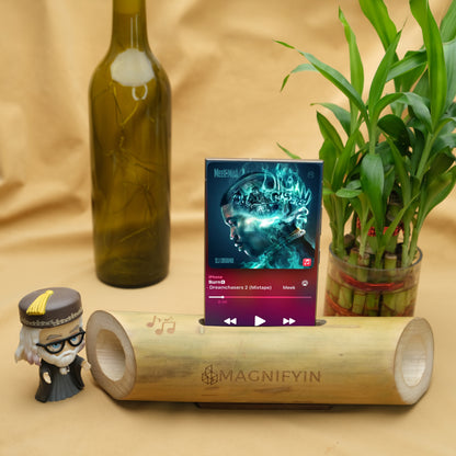 Magnifyin's Acoustic Handmade Bamboo Speaker | Speaker For Phone